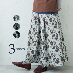 emago Skirt Flower Casual Jacquard Skirt [A/W NEW]