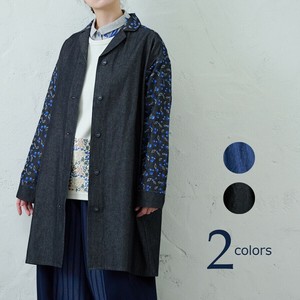2025年秋冬新作！入荷！【ブルーベリー刺繍テーラードコート】emago ナチュラル カジュアル 北欧 大人の