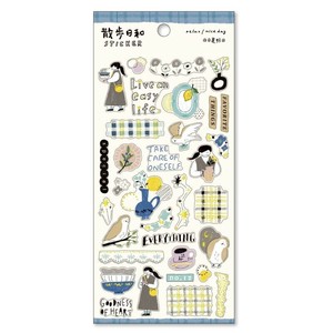 【MINDWAVE(マインドウェイブ)】散歩日和ステッカー うつわ屋さんへ行く  / シール