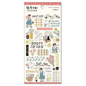 【MINDWAVE(マインドウェイブ)】散歩日和ステッカー 花屋さんへ行く  / シール