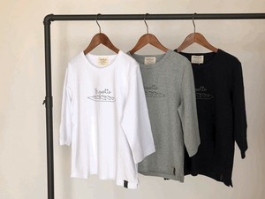 T 恤/上衣 速干 刺绣 吸水 缝线/拼接 7分袖