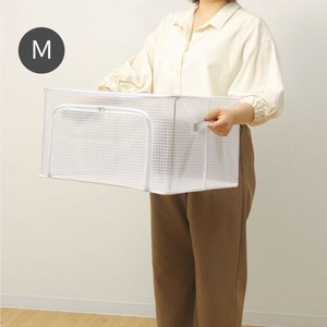 つみつみボックス 収納ボックス Mサイズ 中身が見える 折りたたみ 積み重ねできる 布団 衣類
