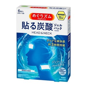 めぐりズム　貼る炭酸ジェルパック　HEAD&NECK 6枚入