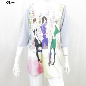 【夏物新作入荷】ウーマンパネルプリントチュニック