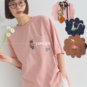 [一部予約]16OE天竺 アニマル アククティブ 刺繍  Tシャツ 半袖【2025年春夏新作】