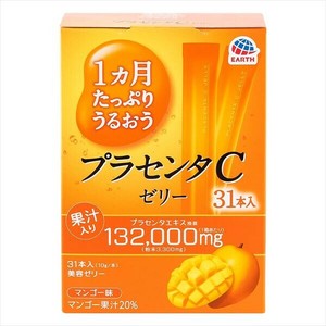 1カ月たっぷりうるおうプラセンタCゼリー　マンゴー味 【健康食品】