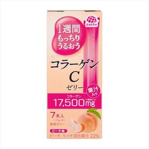 1週間もっちりうるおうコラーゲンCゼリー　ピーチ味 【健康食品】