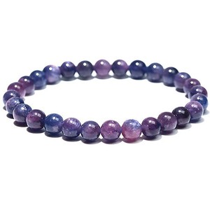 Gemstone Bracelet Sapphire Bicolor Pink 6.8mm