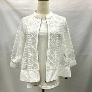 Blouson Jacket Transparency Zipped 7/10 length S/S
