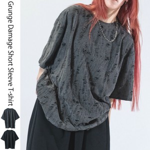 【25SS新作】グランジダメージカットソー 半袖Tシャツ
