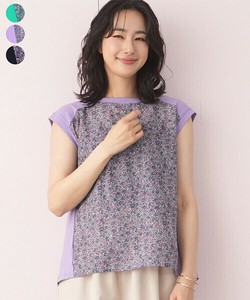 T-shirt Floral Pattern French Sleeve Switching Cut-and-sew [2025 NEW]