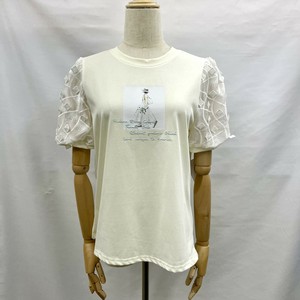 【2025春夏新作】Tシャツ カットソー デザインスリーブ 英字ロゴ 人物