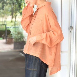 【2025年5月売れ筋商品】シアー素材肩落ち長袖ブラウス（D90822C）