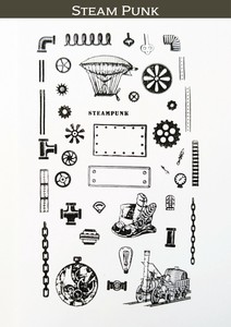 Clear Stamps ’Steam Punk’ クリアスタンプ（スチームパンク）
