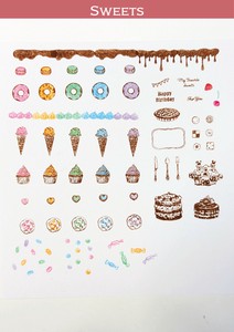 Clear Stamps ’Sweets’ クリアスタンプ（スイーツ）