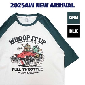 ラグラン6分袖プリントTシャツ(8月納品)【2025年秋冬新作商品】