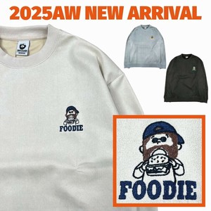 【予約販売】ポンチスウェードオジー刺繍スウェット(8月納品)【2025年秋冬新作商品】