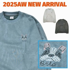 【予約販売】ポンチスウェードアニマルステッチスウェット(8月納品)【2025年秋冬新作商品】