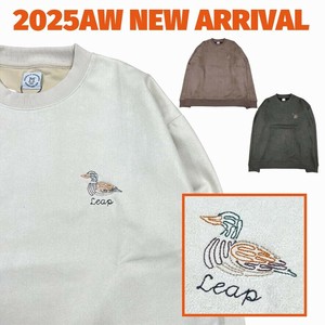 【予約販売】ポンチスウェードアニマルステッチスウェット(8月納品)【2025年秋冬新作商品】