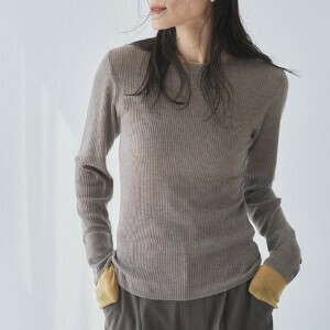Sweater/Knitwear Color Combination Knit Sleeve