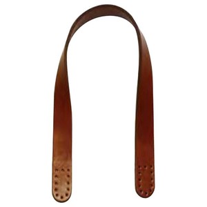 ソウヒロ joint クラフトパーツ 本革持ち手 2本手 約2cm幅×40cm 123/茶 JTM-K6