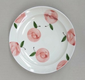 大餐盘/中餐盘 花 粉色 L尺寸 日本制造