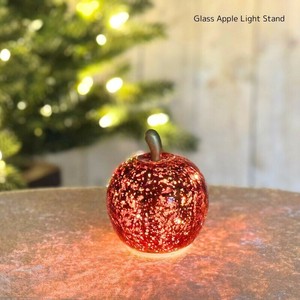 【予約販売：新商品】【2025年クリスマス】ガラスレッドアップルライトスタンド