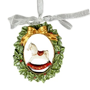 【予約販売：新商品】【2025年クリスマス】ポリレジンリースオーナメント