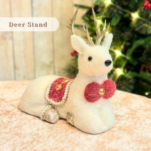 【予約販売：新商品】【2025年クリスマス】シッティングディアースタンド（トナカイ）