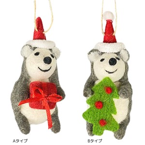 【予約販売：新商品】【2025年クリスマス】フェルト ベアーオーナメント