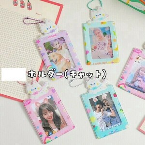 【さらに値下げ】フォトプリントホルダー キャット 定期入れ カードキーホルダー アルバム 推し活