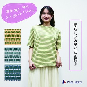 T-shirt Single Tulips 5/10 length Made in Japan