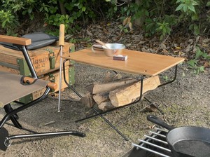 【上代 大幅変更】◎直送可◎FRT Fire side Table　ファイヤーサイドテーブル　ウッド・ステンレス