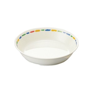 17cm深皿 クレヨン　日本製　メラミン食器　食洗機対応