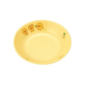 深菜皿 ひよこ／イエロー　日本製　食洗機対応