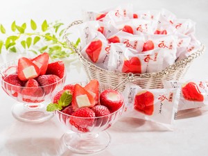 【冷凍】春摘み苺アイス（20個）