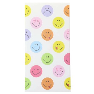 【ポチ袋】スマイリーフェイス 長封筒お年玉ポチ袋3枚セット カラフル AKH-110