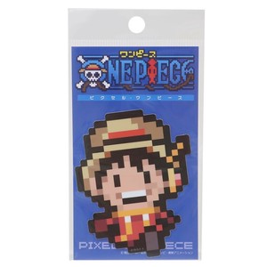 【ステッカー】ワンピース ビニールステッカー ピクセル ルフィ エッグヘッドver