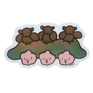 【ステッカー】ナガキパーマ ステッカー Vol.3 ムクミ三兄弟