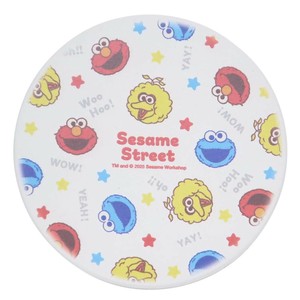【食器】セサミストリート 陶製吸水コースター カラーフェイス