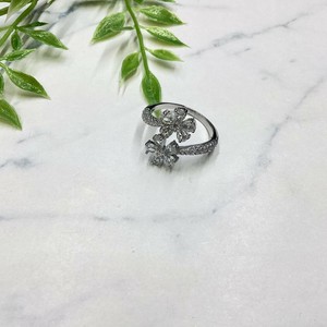 Plain Ring Flower Bijoux Rings Rhinestone Flowers