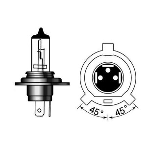 M&Hマツシマ ハロゲンバルブ(1個) HS1/H4 12v45/45w ホワイトゴースト 16BH GH