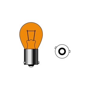 M&Hマツシマ 白熱電球(1個入) 12v21w S25 BAU15S オレンジ 1P3104 OR