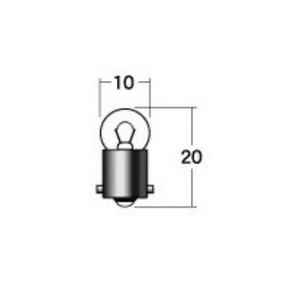 M&Hマツシマ 白熱電球(2個入) 6v1.7w G10 BA9S  A7101