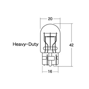M&Hマツシマ 白熱電球(2個入) 12v21/5w T20WB 大ダブル ホワイト AWB77 WH