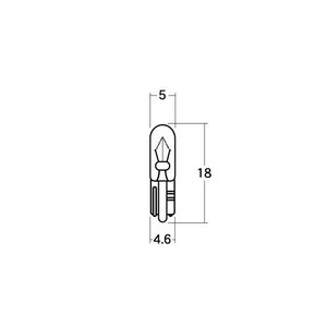 M&Hマツシマ 白熱電球(2個入) 12v2.3w T5WB 小 ブルー AWB114S BL