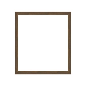 色紙額 桜三角 ブラウン 275×245 アクリル