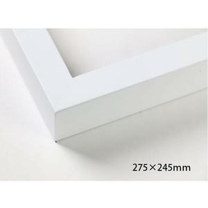 色紙額　木製フレーム　桜平型　ホワイト　274×244　アクリル