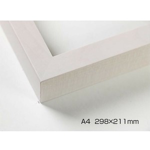 デッサン額　木製フレーム　桜平型　乳白　A4　298×211　アクリル