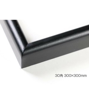 デッサン額　木製フレーム　正方　桜カマボコ　ブラック　30角300×300　アクリル
